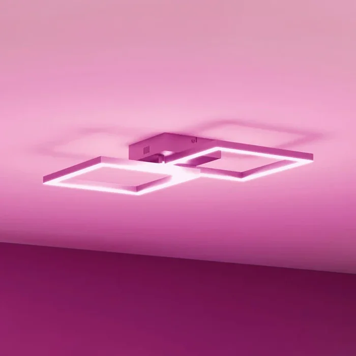 Müller Licht tintón Plafón LED Cano, RGB, CCT, plata