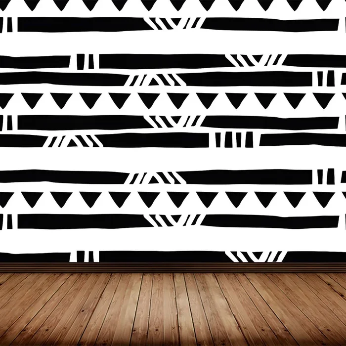 Mural Abstracto Contemporáneo Decoración de Pared Multicolor no Tejida Resistente a Manchas para Cocina – Blanco 147 x 97 cm