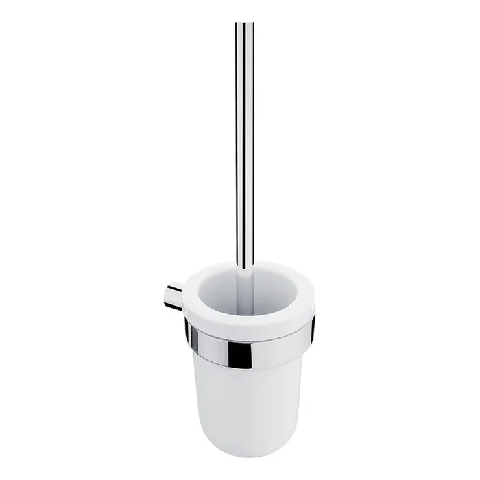 NIMCO BR 11094KU-26 – Cepillo para inodoro montado en la pared BORMO blanco/cromo brillante