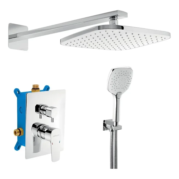 Novaservis – Grifería de ducha con grifo empotrado METALIA ECO cromo brillante