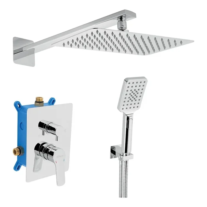 Novaservis – Grifería de ducha con grifo empotrado METALIA ECO cromo brillante