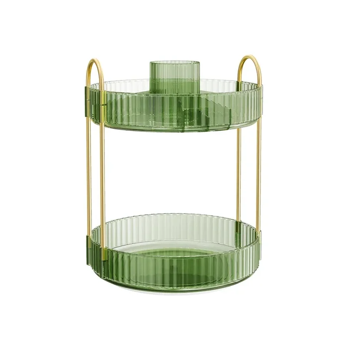 Organizador de Cosméticos Giratorio Verde Pálido-SONGMICS