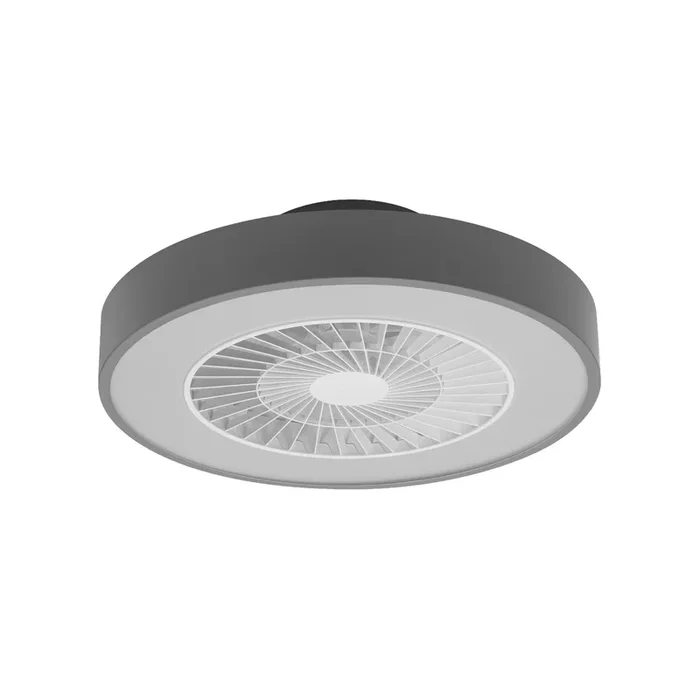 OSRAM SMART+ Ventilador de techo LED WiFi CYLINDER, gris, silencioso