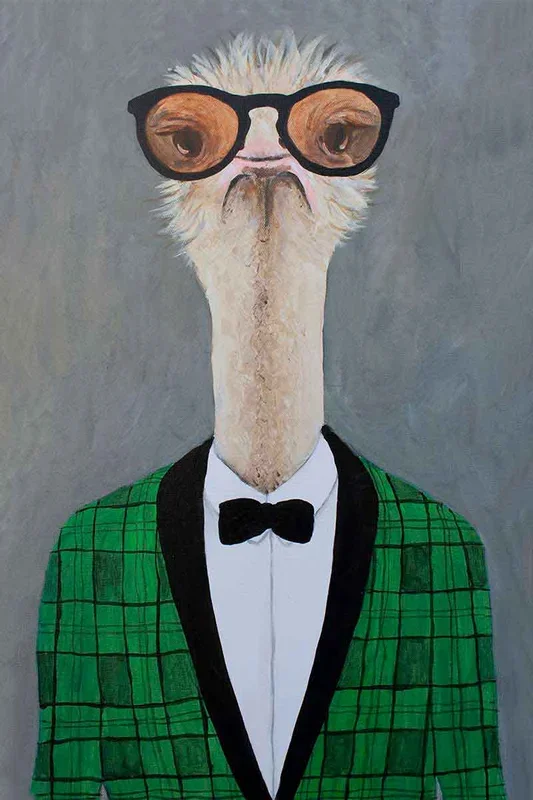 OSTRICH VINTAGE MAN 60×40 – Drimdeco