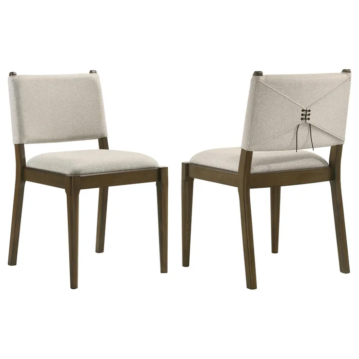Ottowa Brown Upholstered Dining Side Chair, Set of 2