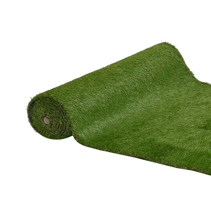 Outsunny Césped Artificial 30 mm Rollos de 1×4 m Realista para Terraza Jardín Balcón con Orificios de Drenaje Alta Densidad Verde