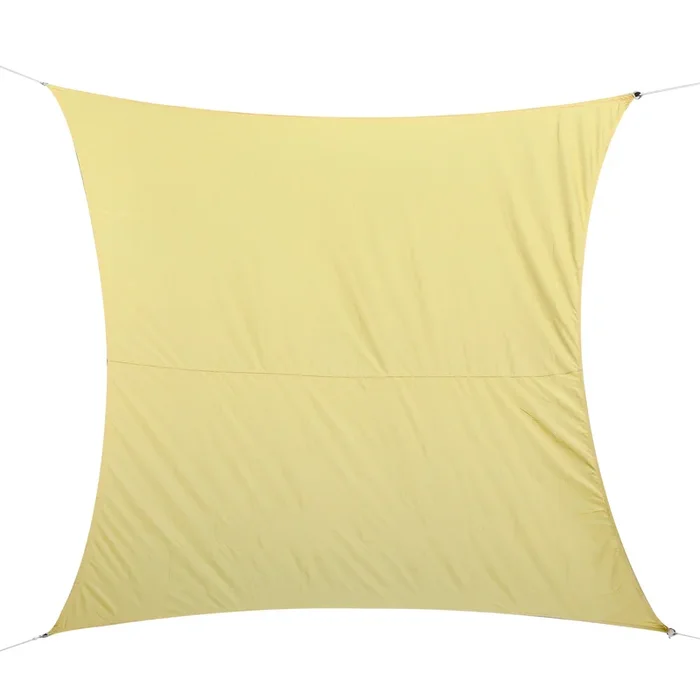 Outsunny Toldo Vela Rectángulo 3x4m Vela de Sombra para Terraza Jardín Camping Resistente al Agua Protección UV Poliéster Color Arena