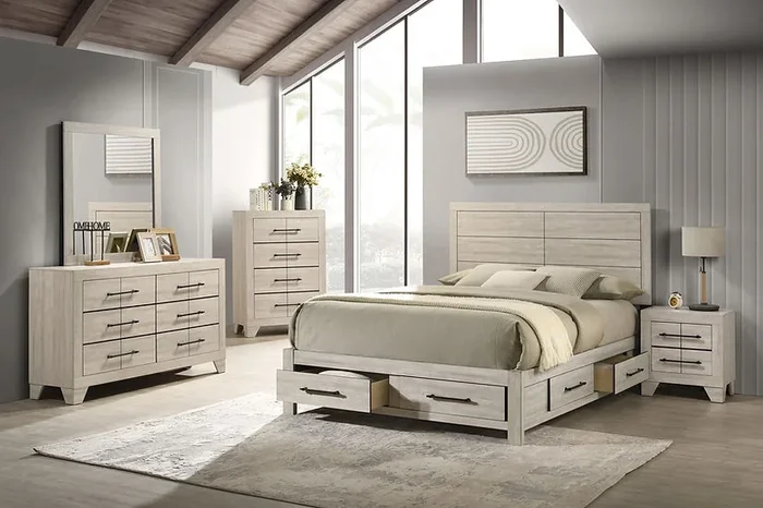Ozias Beige Bedroom Set