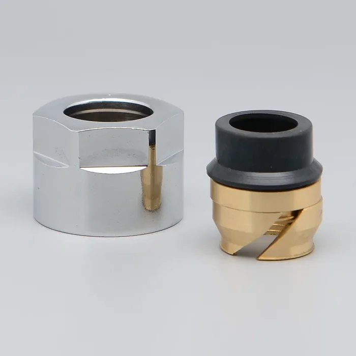 P.M.H. ZZM1502 – Racor de compresión para válvula UNIKO/TERM/DUO, acabado cromo brillante/cobre, 15 mm