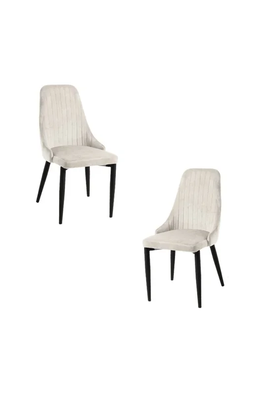 Pack 2 Sillas Kan Terciopelo – Beige