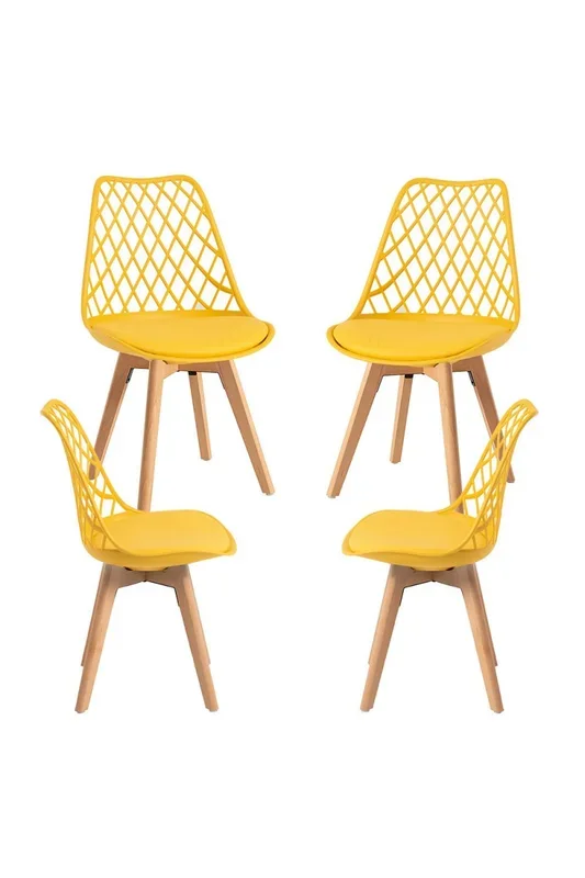 Pack 4 Sillas Mima – Amarillo