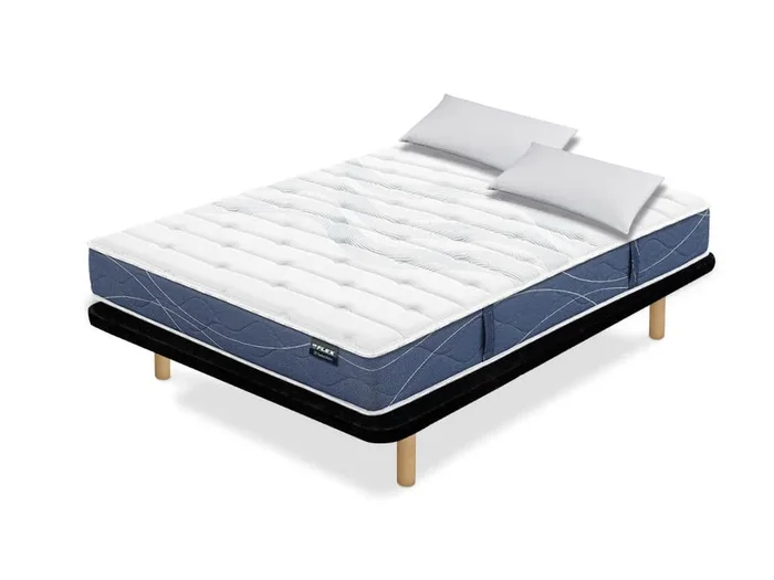 Pack base tapizada y colchón Multielastic de Flex con almohada 180×190 – Colchones Vela