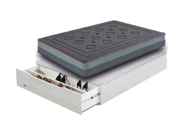 Pack canapé abatible zapatero y colchón Vela de muelles ensacados 150×200 – Colchones Vela