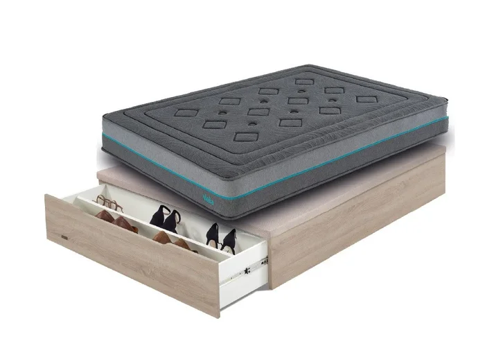 Pack canapé abatible zapatero y colchón Vela de muelles ensacados 90×200 – Colchones Vela