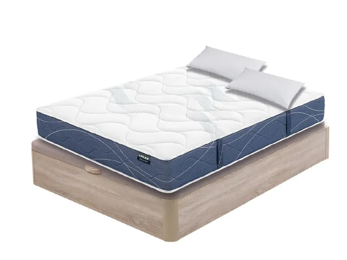 Pack canapé madera 19 y colchón Flex Habana con almohada 135×190 – Colchones Vela