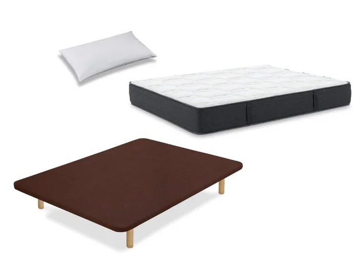 Pack Colchón Dormilón Urban Visco + Base Tapizada Tapiflex + Almohada Hipoalergénica 80×190 – Colchones Vela
