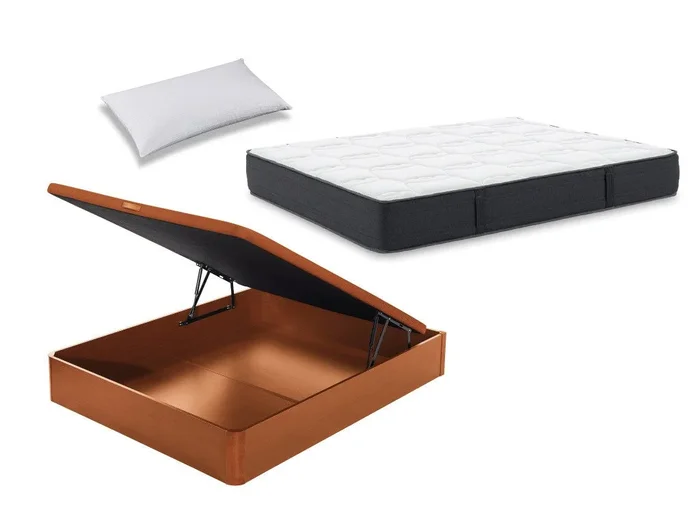 Pack colchón Dormilón Urban Visco + Canapé abatible de madera 19 + Almohada 105×200 – Colchones Vela