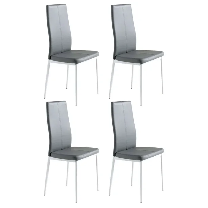 Pack Sillas Salón Comedor Sora Estilo Moderno en Color Gris 98x42x47 cm