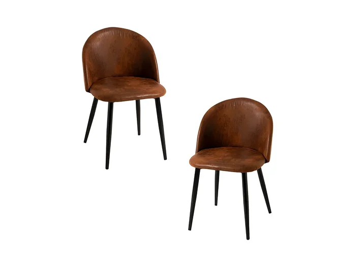 Packs Sillas Comedor – Pack 2 Sillas Black Vint Polipiel