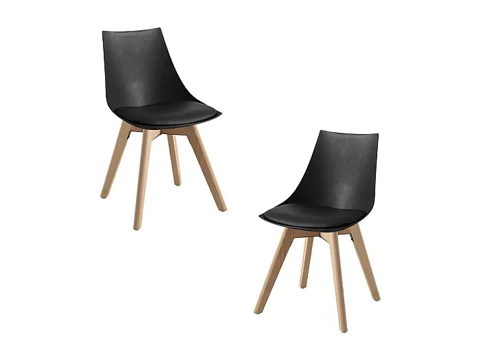Packs Sillas Comedor – Pack 2 Sillas Blok – Negro