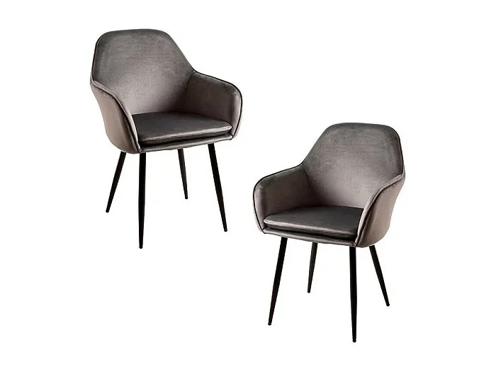 Packs Sillas Comedor – Pack 2 Sillas Chic Black – Gris oscuro