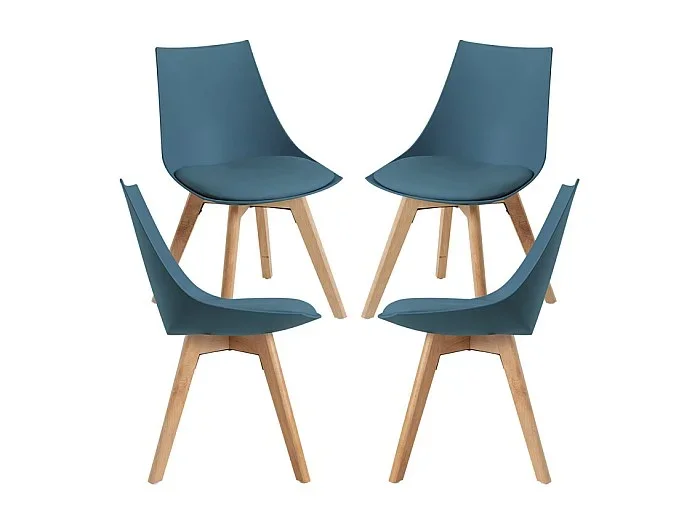 Packs Sillas Comedor – Pack 4 Sillas Blok – Verde azulado