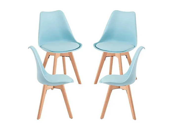 Packs Sillas Comedor – Pack 4 Sillas Synk Basic – Azul agua