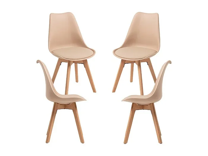 Packs Sillas Comedor – Pack 4 Sillas Synk Basic – Beige Tapioca