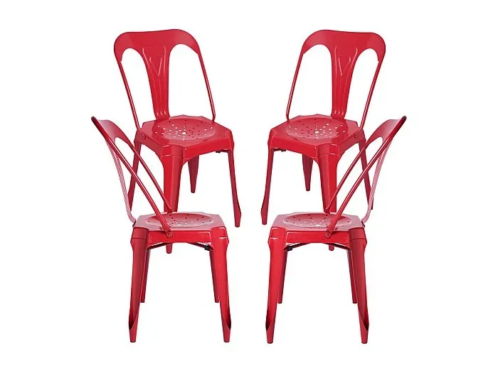 Packs Sillas Comedor – Pack 4 Sillas Ulix – Rojo