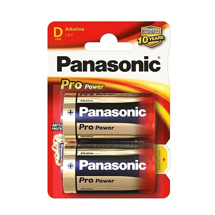 Panasonic LR20 PPG – 2pz. Pila alcalina D Pro Power 1,5V