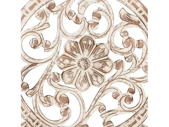 Panel de madera artesanal blanco 90x90x2,5