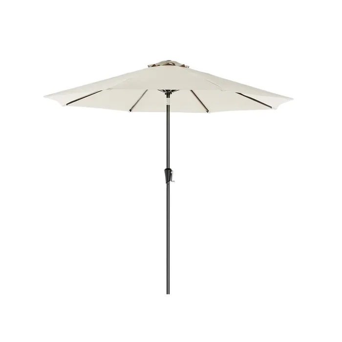 Parasol de jardín Ø 3 m Beige-SONGMICS