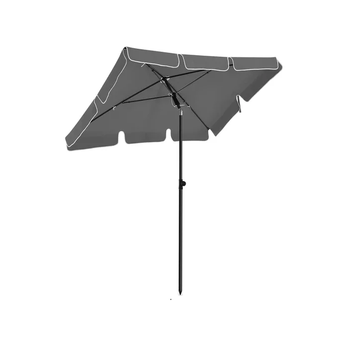 Parasol rectangular para balcón Gris-SONGMICS