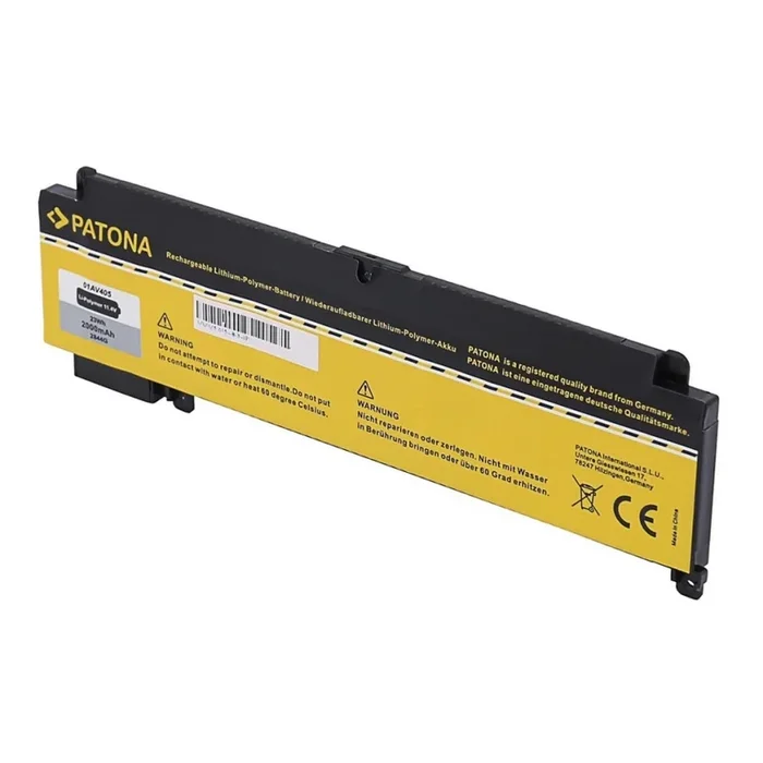 PATONA – Batería Lenovo Thinkpad T460S/T470S 2000mAh Li-Pol 11,4V 01AV405