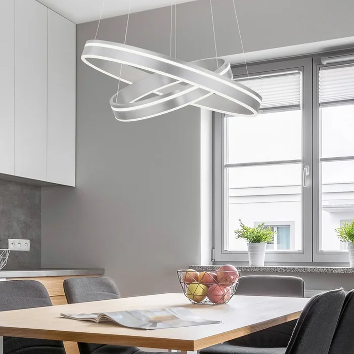 Paul Neuhaus Q-VITO colgante 2 luces acero