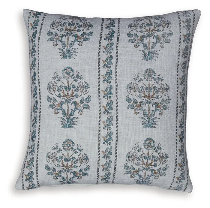 Paulmour Ivory/Green/Brown Pillow (Set of 4)