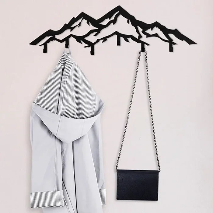 Percha de pared 25×80 cm montañas