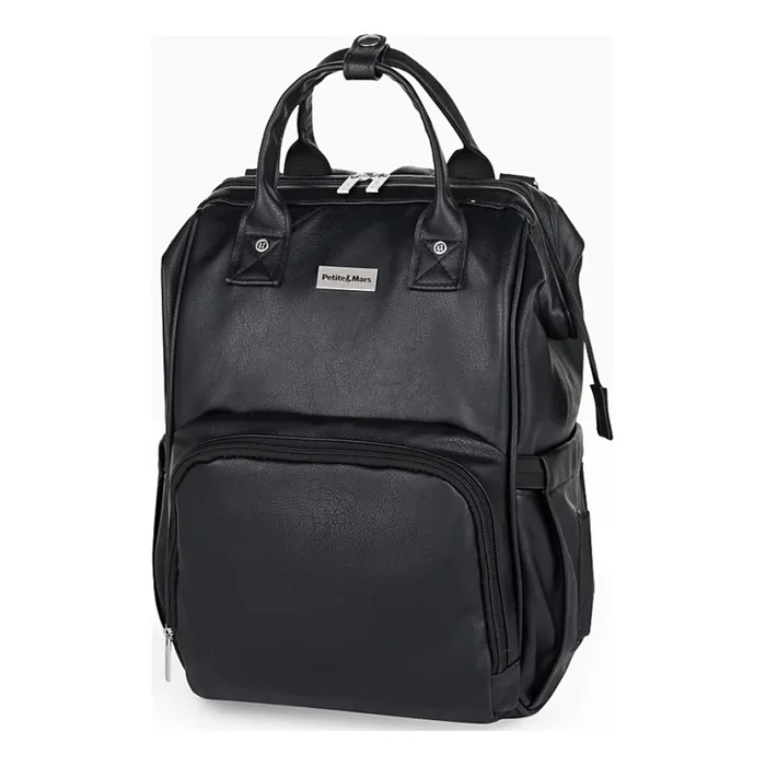 PETITE&MARS – Mochila de Pañales para Bebé para cochecito JASPER negro