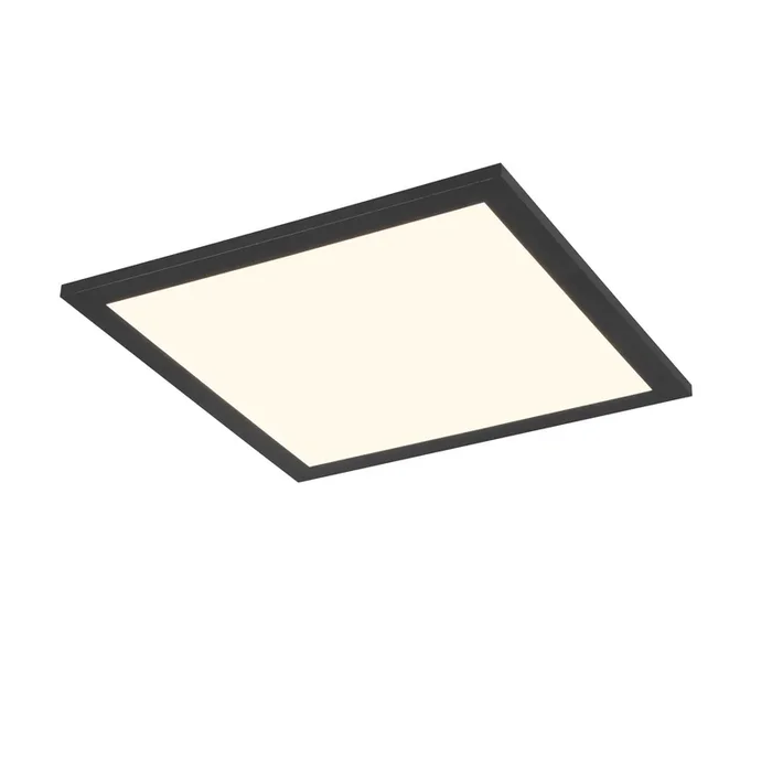 Plafón LED Beta, longitud 29 cm, negro, RGBW, CCT
