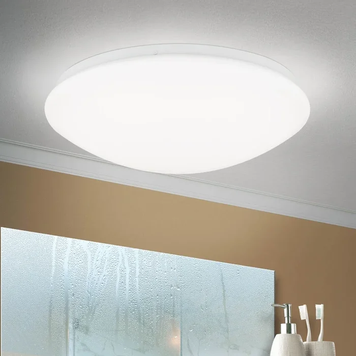 Plafón LED Nedo curvo, Ø 33 cm