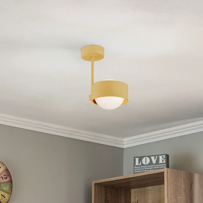Plafón Mado de acero, dorado, 1 luz