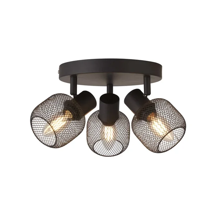 Plafón Mesh 3 luces