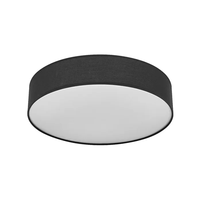 Plafón OSRAM ORBIS PARIS, negra, Ø 48 cm, textil E27