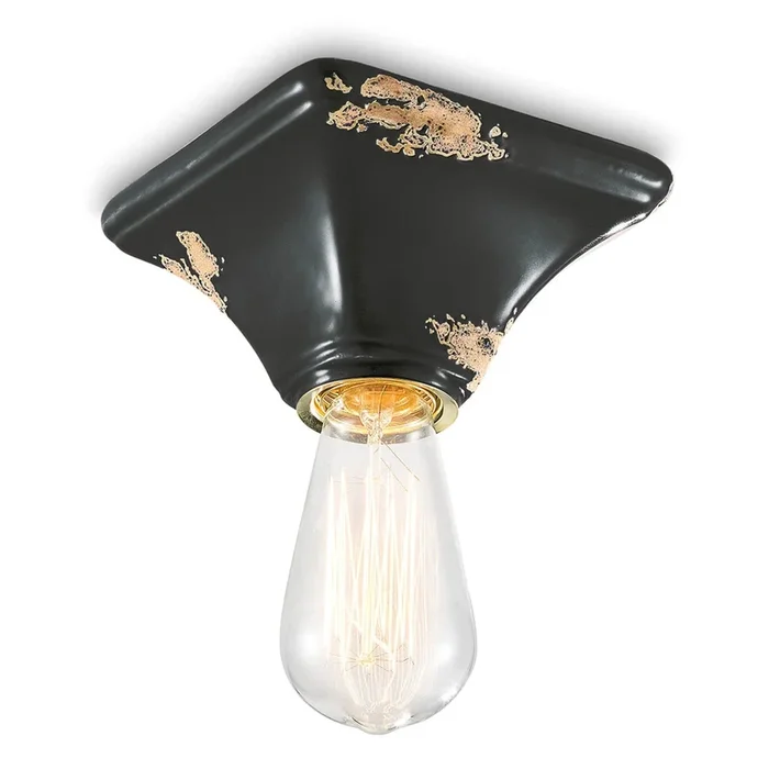 Plafón vintage C135 negro