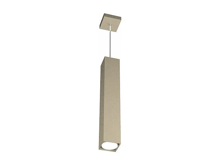 Plate Sospensione Tubo H.50 1 Luce Sabbia