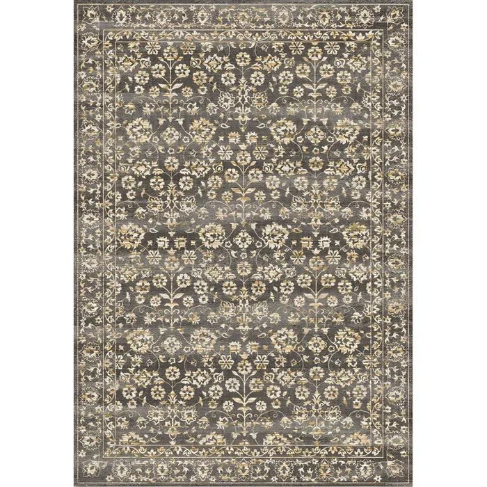 Poliéster Tapiz Retro Multicolor Alfombra Antideslizante con Patrón Geométrico para Sala, Lavable en Lavadora – Caqui 160 x 230 cm