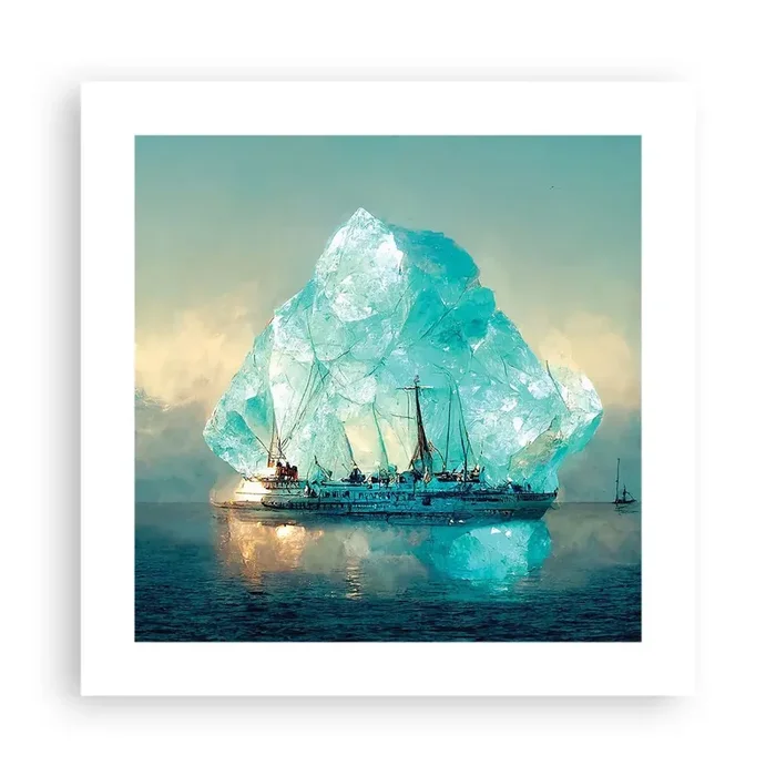 Póster – Diamante ártico – 40×40 cm