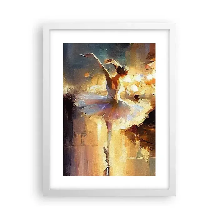 Póster en marco blanco – Un milagro en la calle – 30×40 cm