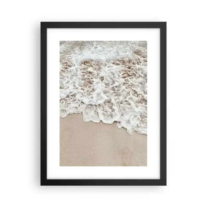Póster en marco negro – Enseguida volvemos – 30×40 cm
