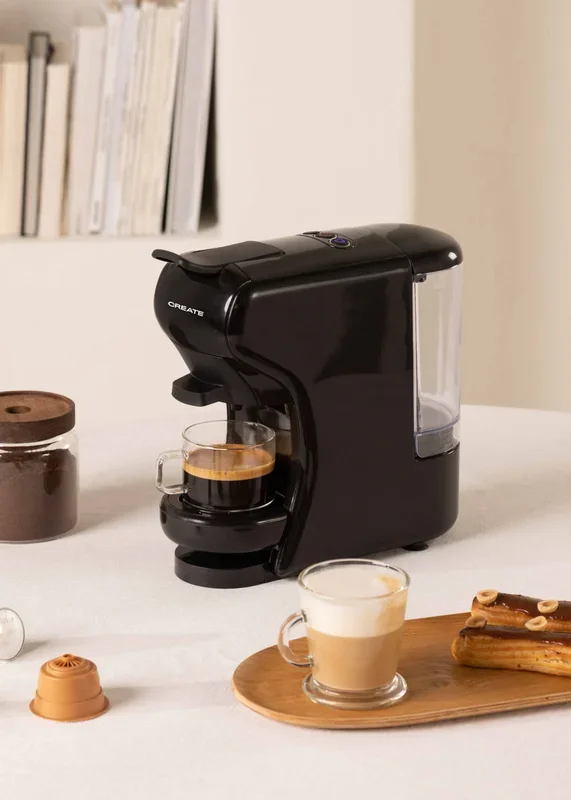 POTTS – Cafetera multicápsula express y café molido
